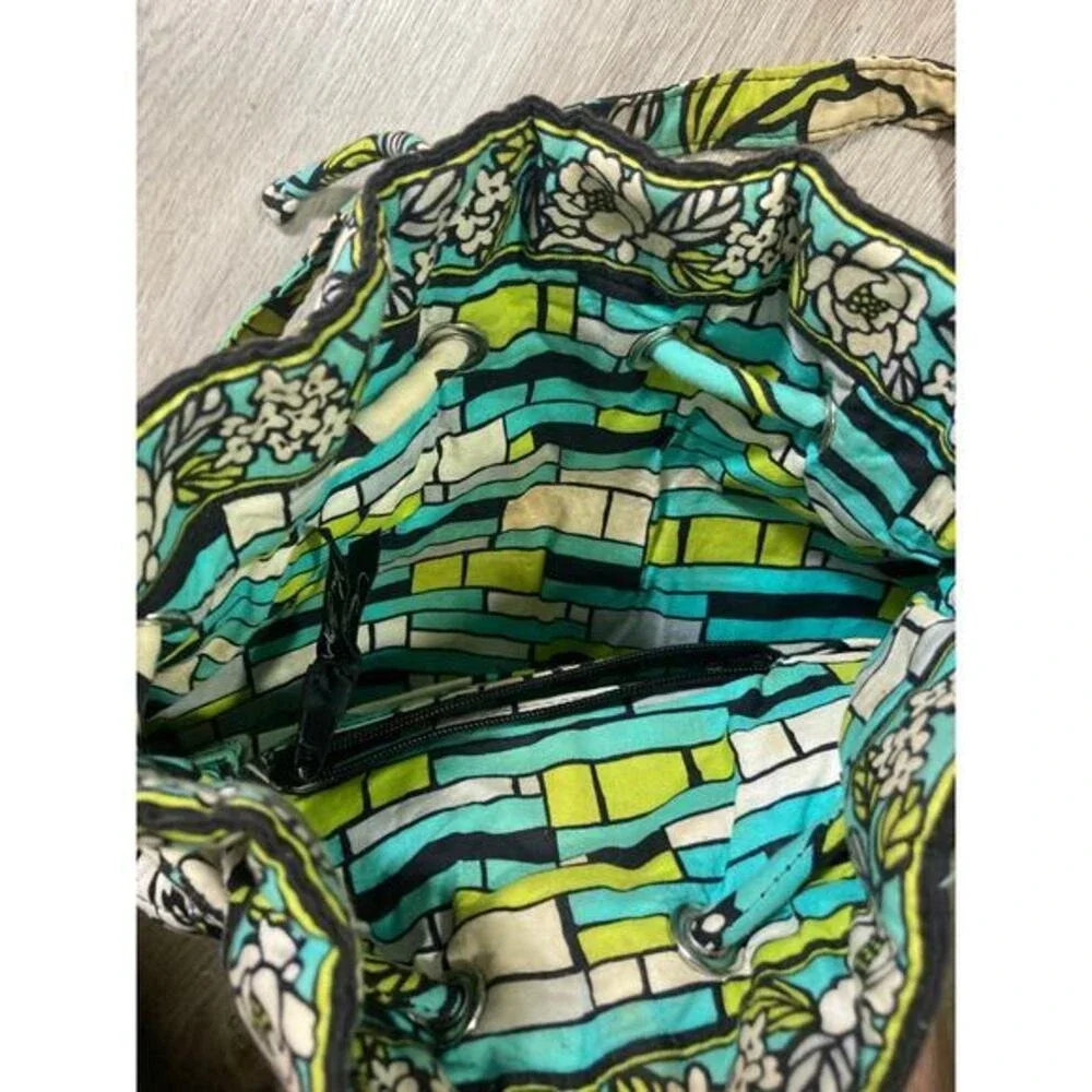 Vera Bradley Island Blooms Cinch-Top Backpack Multicolored Women's